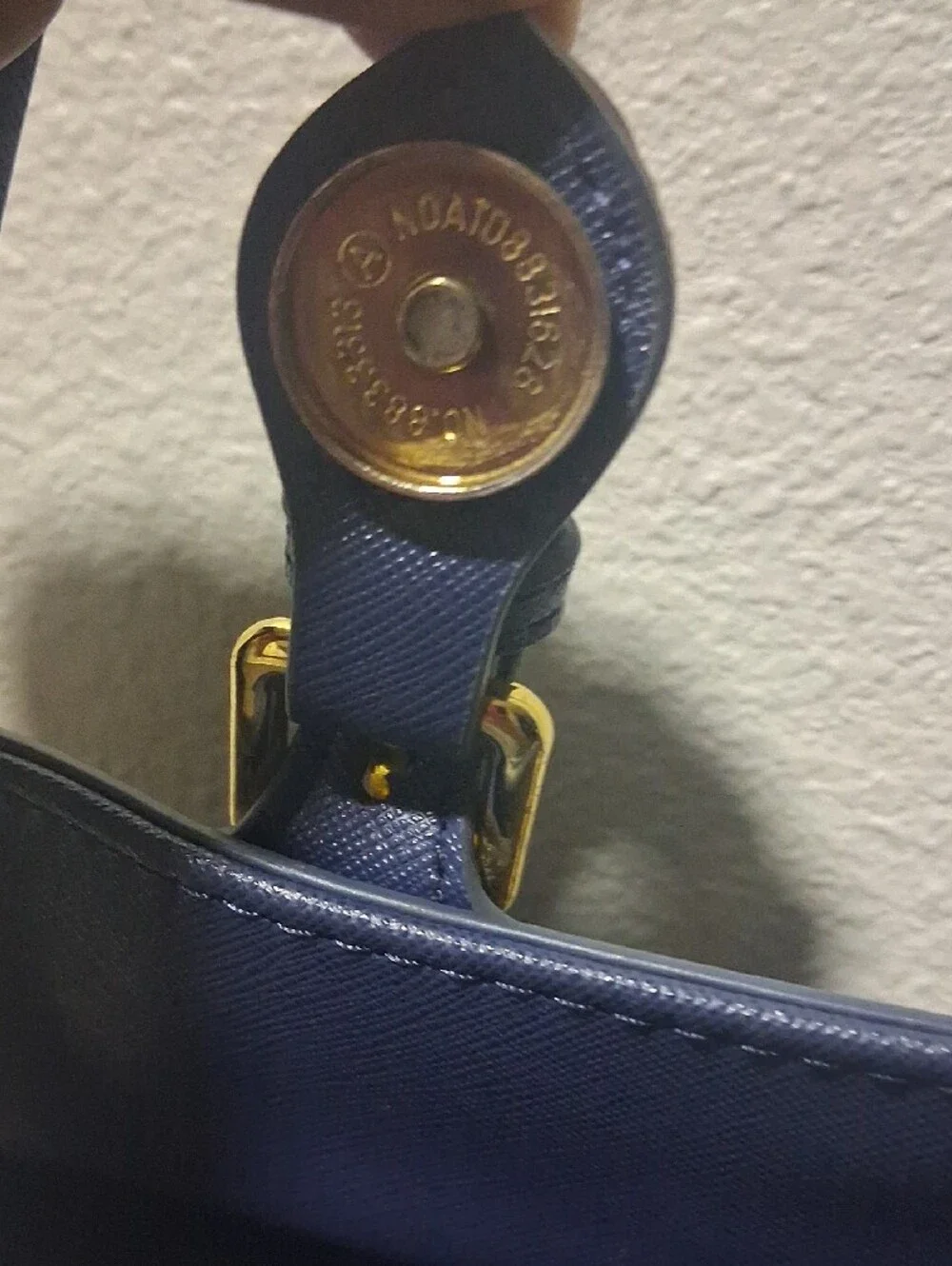 Marvel  Loungefly Navy Blue Satchel Crossbody with Gold Accent
